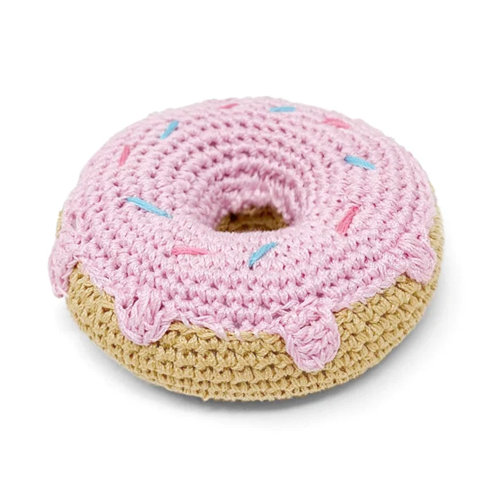 durable dog toy rope-Crochet Donut Dog Toy