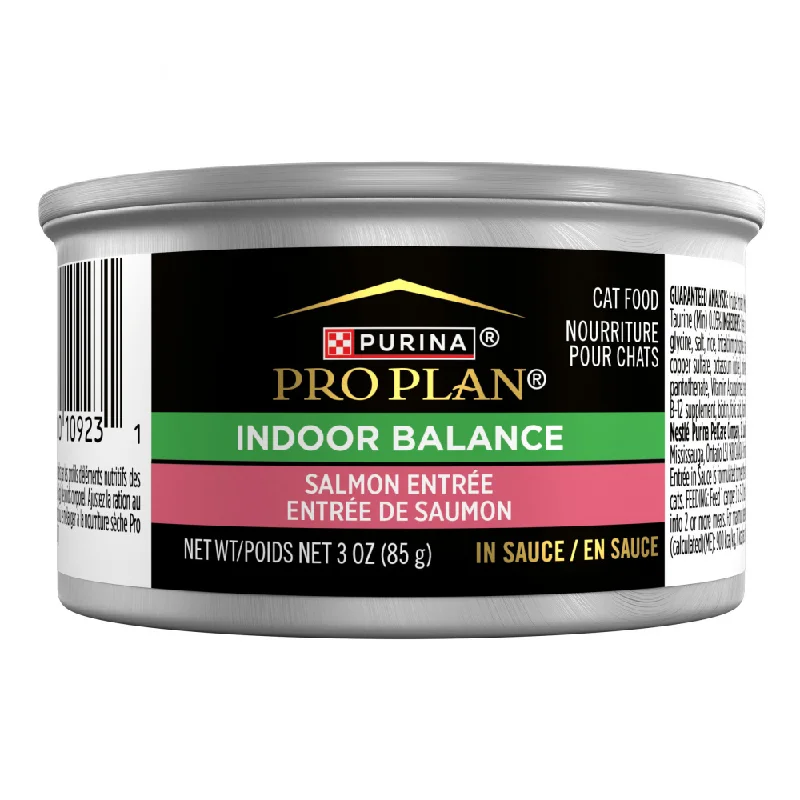 scratch-proof furniture protector for cats-Purina Pro Plan Indoor Cat Food Indoor Balance Grilled Salmon Entree in Sauce