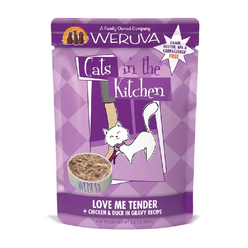 catnip-infused scratching pad-Weruva Cats In the Kitchen Love Me Tender Pouches Wet Cat Food