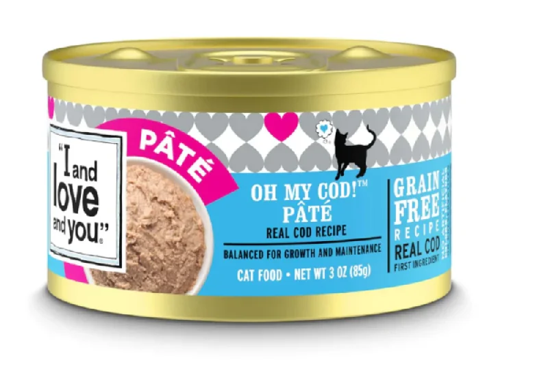 chew-resistant silicone pet toys-I and Love and You Oh My Cod Pate Grain Free Recipe Canned Cat Food