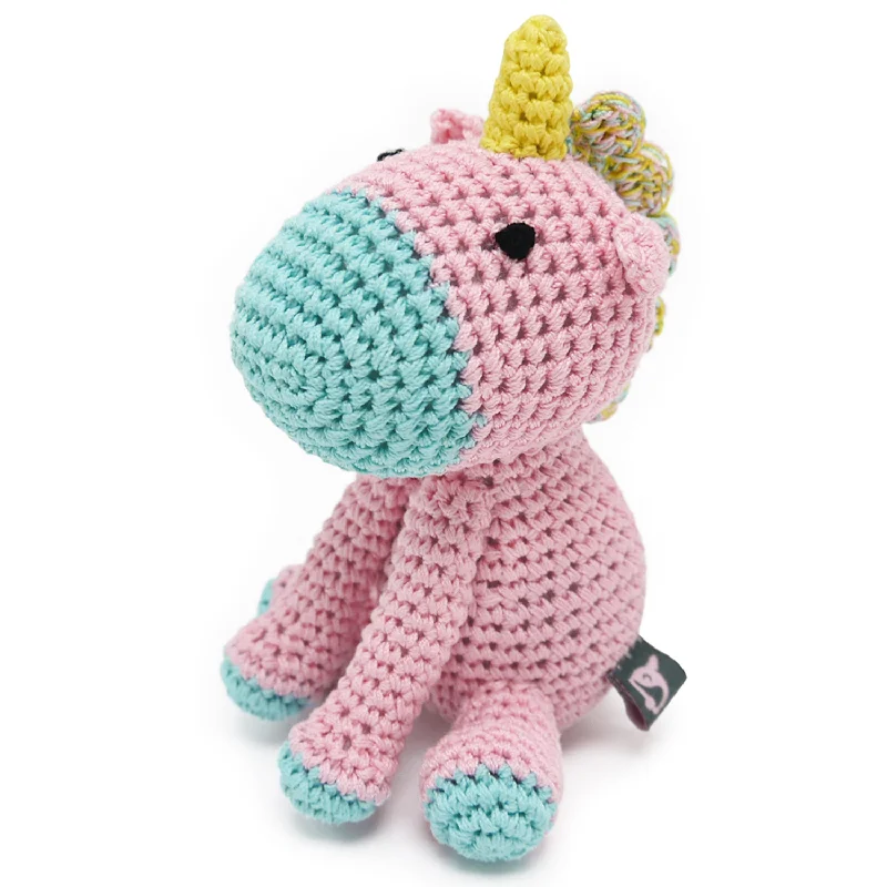 pet cooling vest for summer-Crochet Magic Unicorn Dog Toy