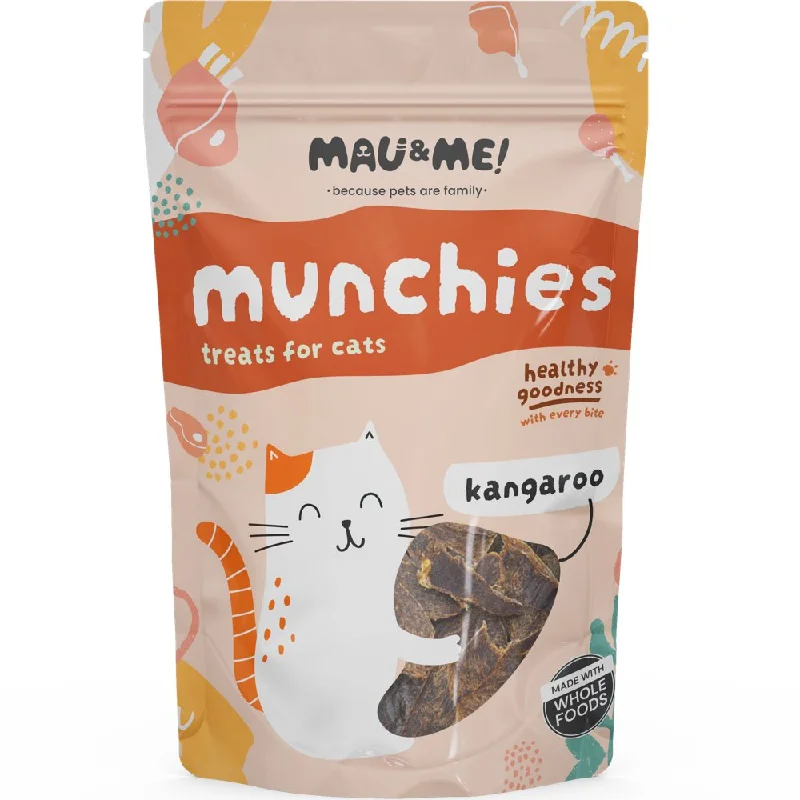 hamster-friendly exercise tunnel-Mau&Me Munchies Kangaroo Air-Dried Grain-Free Cat Treats 50g