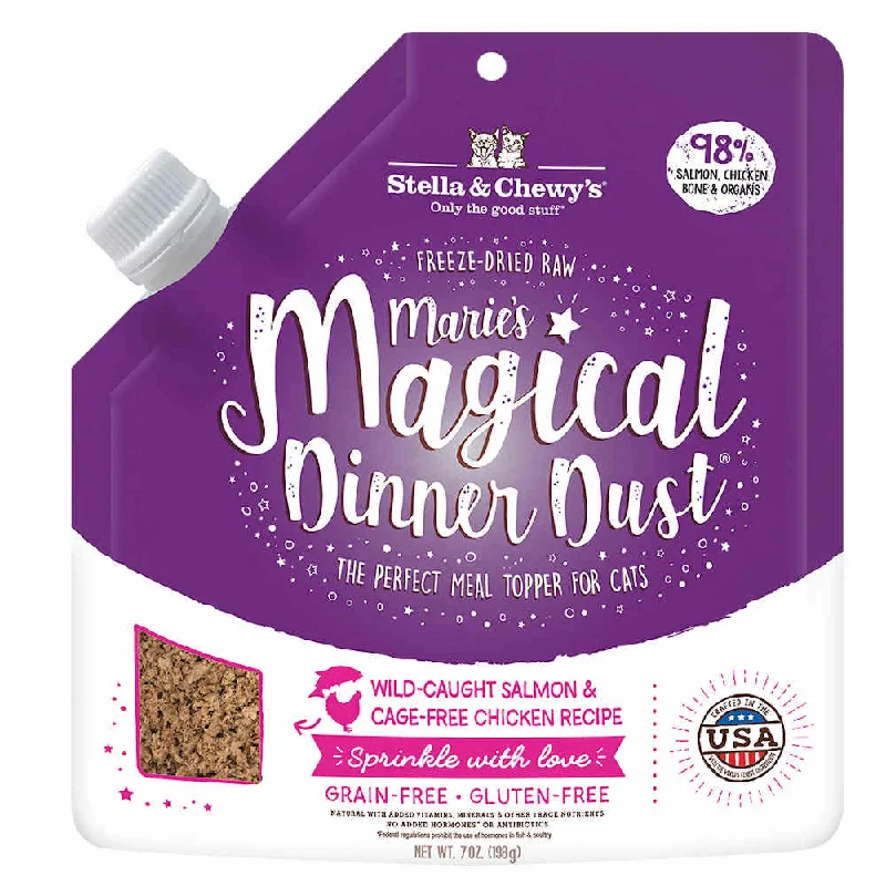 fish tank ammonia remover-Stella & Chewy’s Marie’s Magical Dinner Dust Salmon & Chicken Freeze-Dried Cat Food Topper 7oz (Exp 24Mar25)