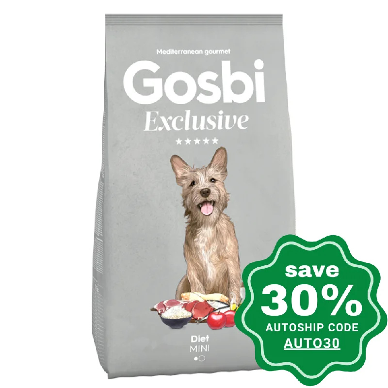 indestructible ball for dogs-Gosbi - Dry Food for Small Breeds Adult Dogs - Exclusive Diet Mini Recipe - 7KG