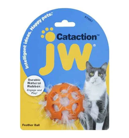 self-cleaning fish tank-JW Pets Cataction Feather Ball