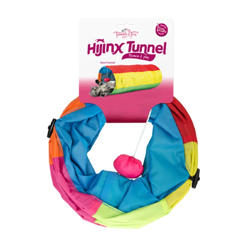 portable dog potty tray-Trouble & Trix HiJinx Tunnel Cat Toy