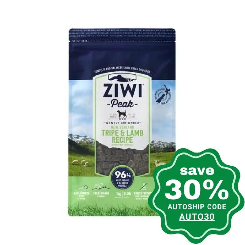 non-slip dog training pad-Ziwipeak - Air Dried Dog Food TRIPE & LAMB - 1KG