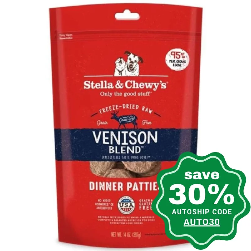 puppy bite training toy-Stella & Chewy's - Freeze Dried Dog Dinner Patties - Venison Blend - 5.5OZ