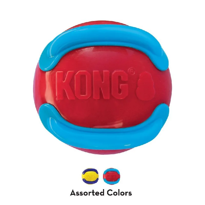 no-spill dog travel bowl-KONG Jaxx Assorted Brights Ball for Dogs