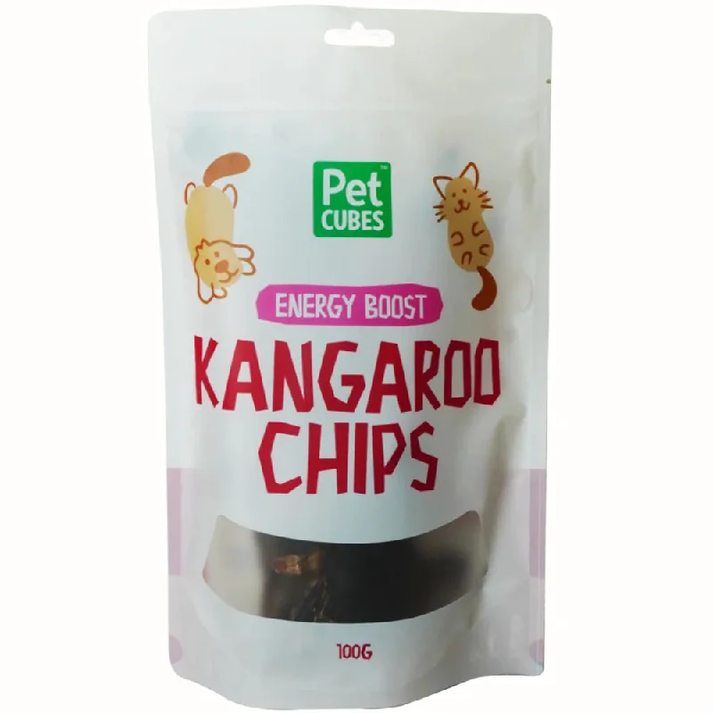 extra-large puppy training crate-PetCubes Kangaroo Chips Grain-Free Treats For Cats & Dogs 100g