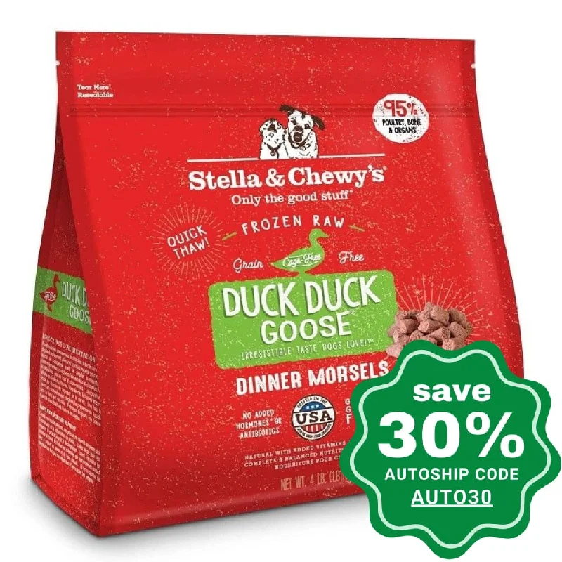 motion-activated pet water fountain-Stella & Chewy's - Frozen Raw Dog Dinner Morsels - Duck Duck Goose - 4LB (Min. 4 Packs)