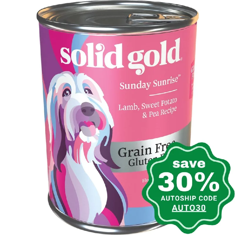 eco-friendly compostable dog poop bags-Solid Gold - Grain Free Canned Dog Food - Adult - Sunday Sunrise with Lamb - 13.2OZ (min. 24 cans)