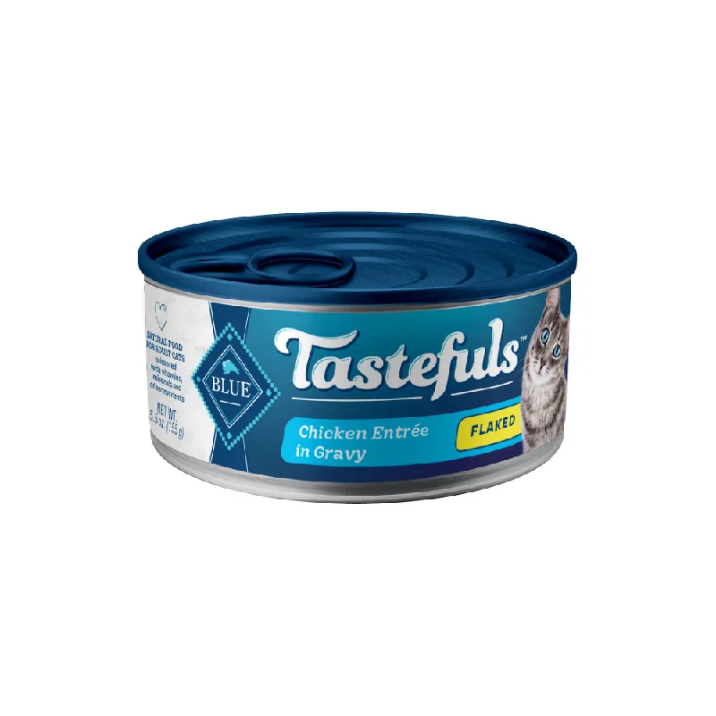 catnip-stuffed plush toy-Blue Buffalo Tastefuls Adult Flaked Chicken Entree in Gravy Wet Cat Food