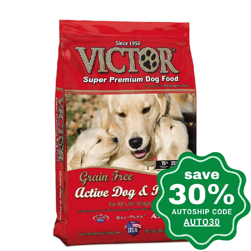 portable dog potty tray-Victor - Grain Free - Active Dog & Puppy - 30LB