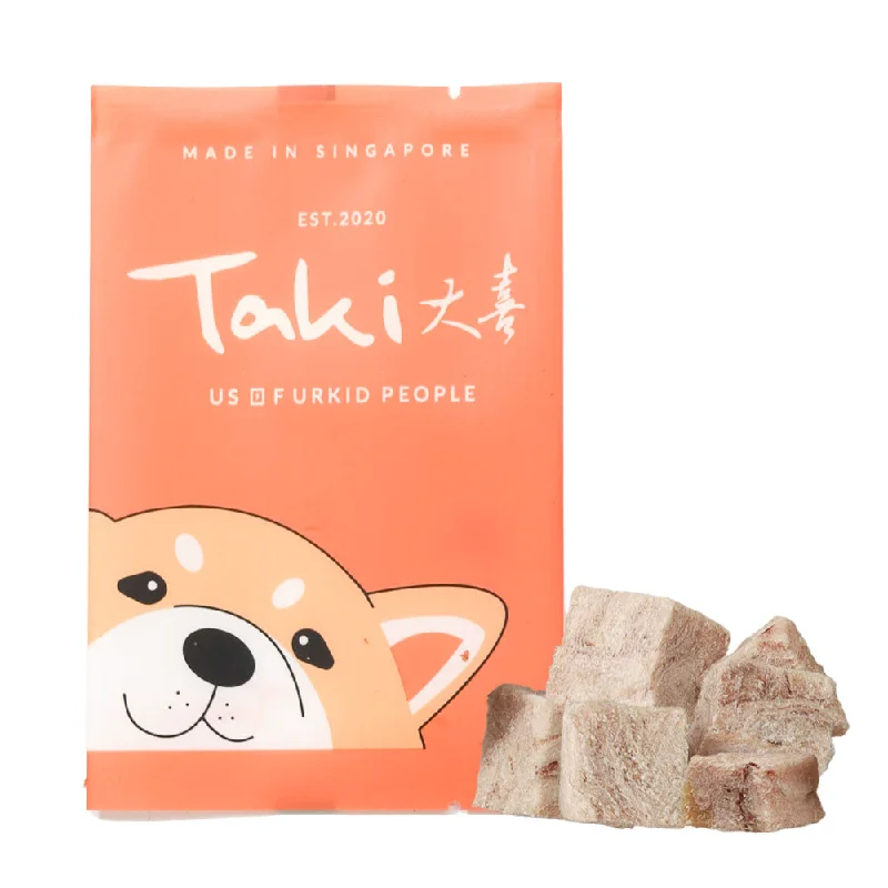 travel-friendly cat calming spray-Taki Rabbit Cubes Grain-Free Freeze-Dried Treats For Cats & Dogs (1 Packet) 10g