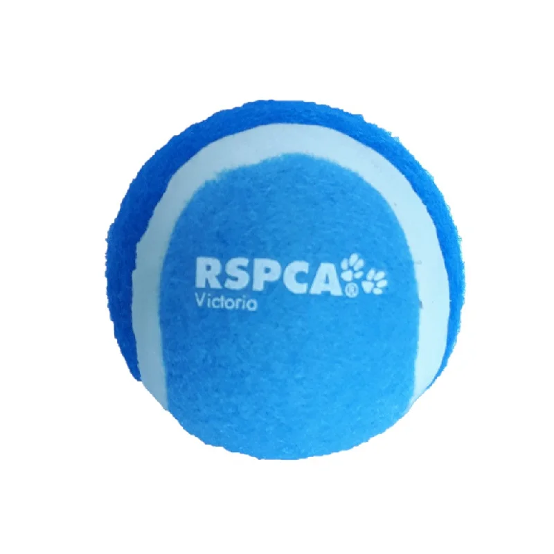 interactive cat treat puzzle-RSPCA Tennis Ball Blue