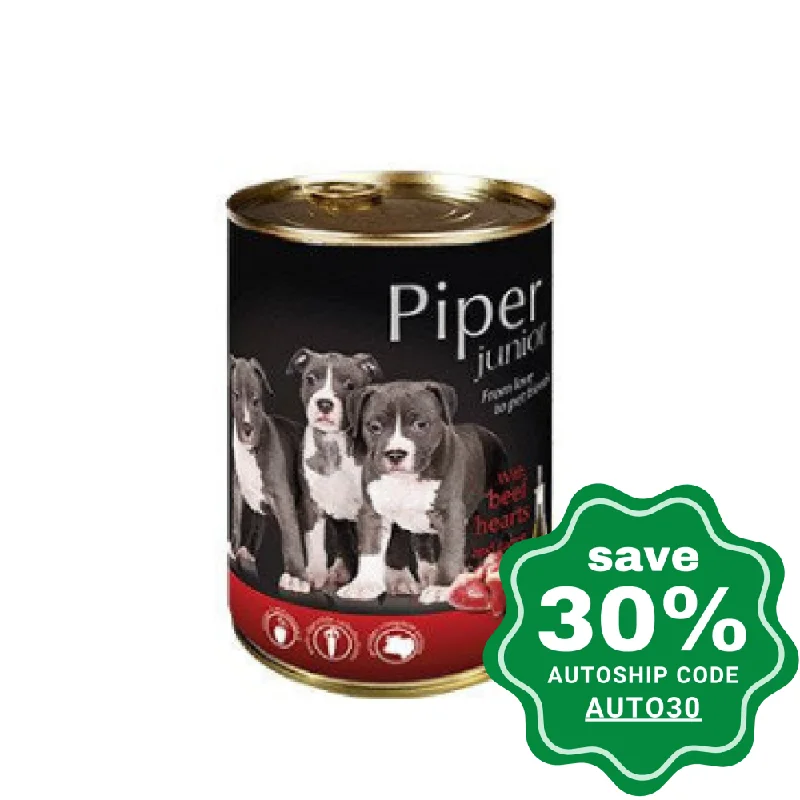 ultra-soft cat cave bed-Dolina Noteci - Piper Premium Wet Junior Dog Food - Beef Heart & Carrot - 400G (Min. 24 Cans)