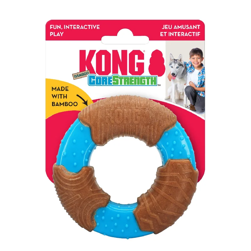 extra-durable dog chew rope-KONG CoreStrength Bamboo Ring