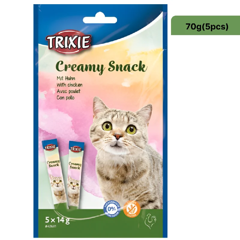 chew-resistant parrot play gym-Trixie Snack with Chicken Creamy Cat Treat