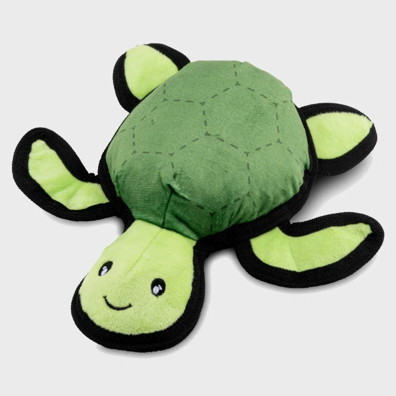 non-toxic natural fish tank cleaner-Beco Rough & Tough Recycled Dog Toy, Turtle