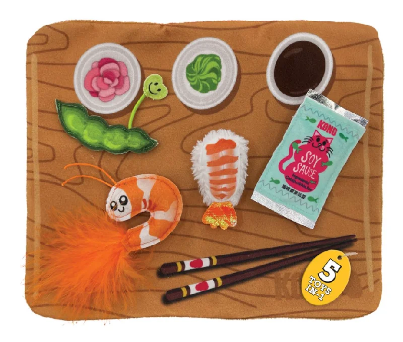 interactive treat-dispensing toy-Kong Pull-A-Partz Sushi