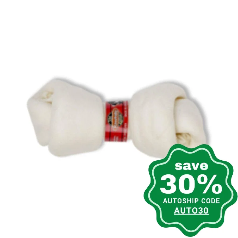 hamster-friendly exercise tunnel-The Rawhide Express - Knotted Bone - Beef - 10-12CM