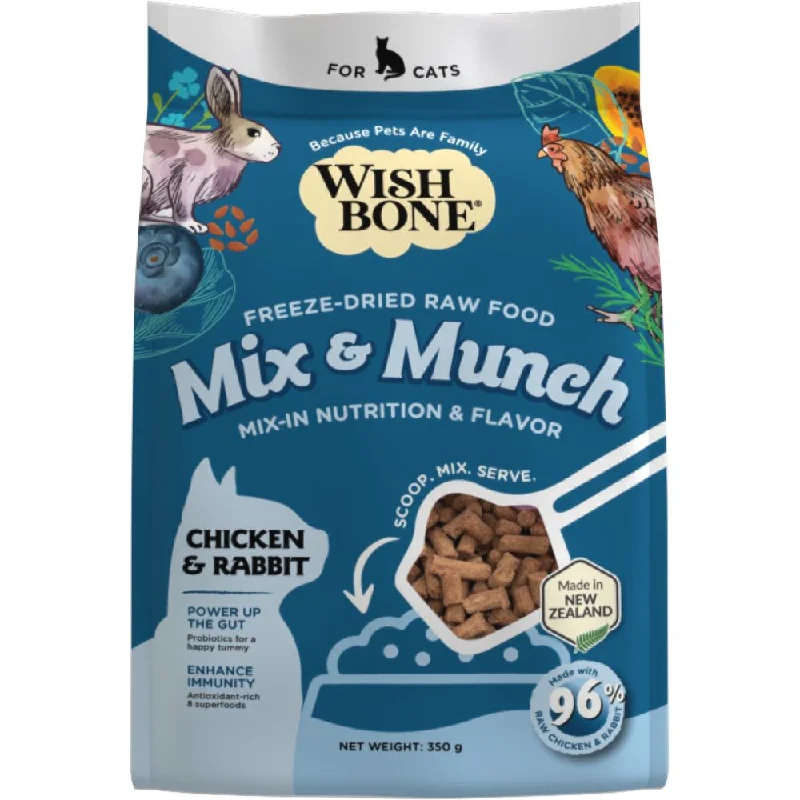 weatherproof dog kennel-15% OFF: Wishbone Mix & Munch Chicken & Rabbit Grain-Free Freeze-Dried Raw Food Cat Food Topper 350g