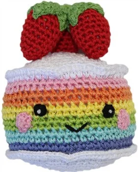 fish tank eco-friendly algae remover-Knit Knacks Rainbow Cake