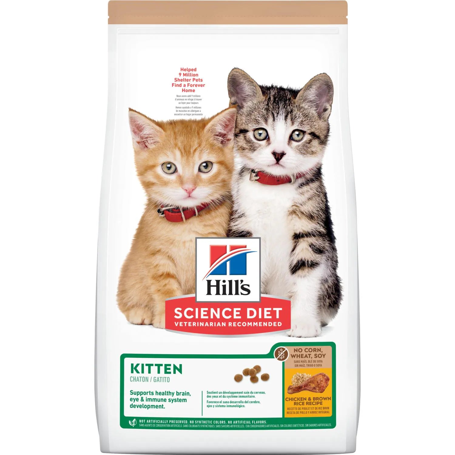 catnip-infused scratching pad-Hill's Science Diet Kitten Dry Cat Food, Chicken & Brown Rice Recipe (3.5 lb)