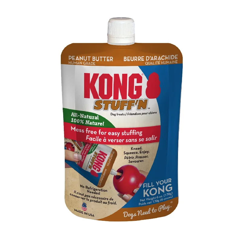 anti-itch dog shampoo-KONG StuffN All Natural Peanut Butter Dog Treat 170g