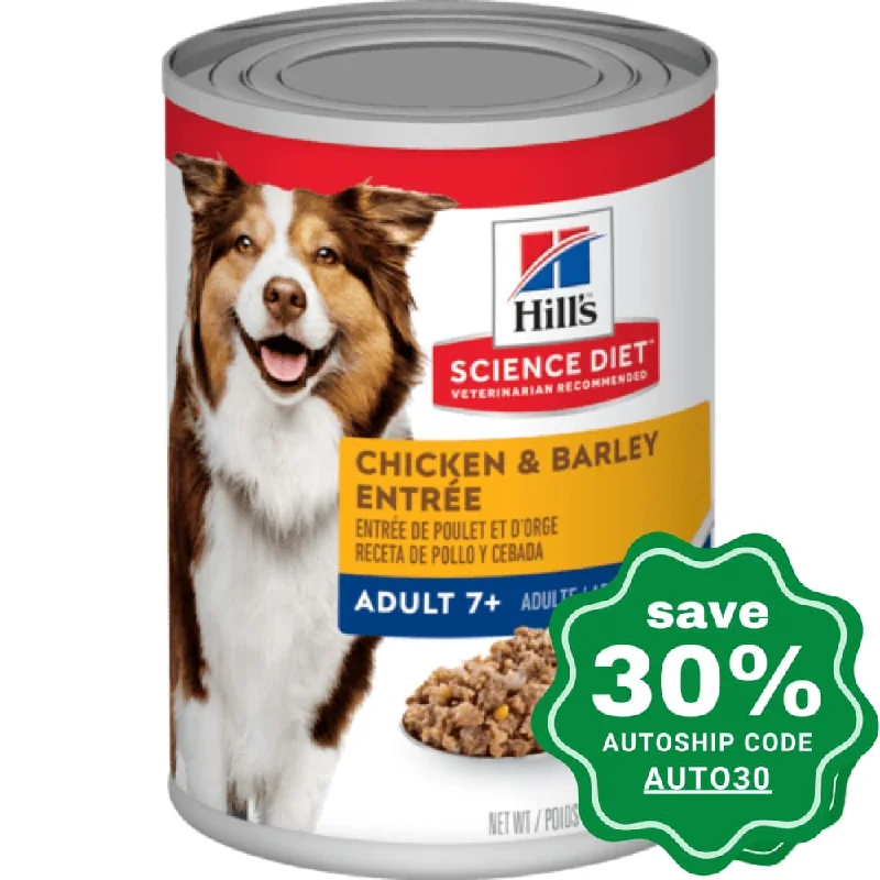 dog-friendly toothpaste-Hill's Science Diet - Wet Dog Food - Adult 7+ Chicken & Barley Can - 13OZ (min. 12 cans)