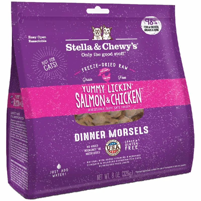 indestructible ball for dogs-Stella & Chewy’s Yummy Lickin' Salmon & Chicken Dinner Morsels Freeze-Dried Cat Food