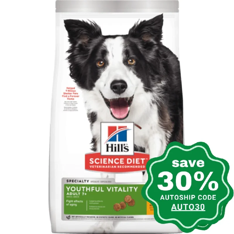 automatic pet self-grooming brush-Hill's Science Diet - Dry Dog Food - Adult 7+ Youthful Vitality Chicken & Rice - 21.5LBs