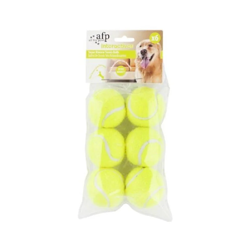 chew-resistant silicone pet toys-6 Pack Replacement Balls For Interactive Hyper Fetch Mini All For Paws