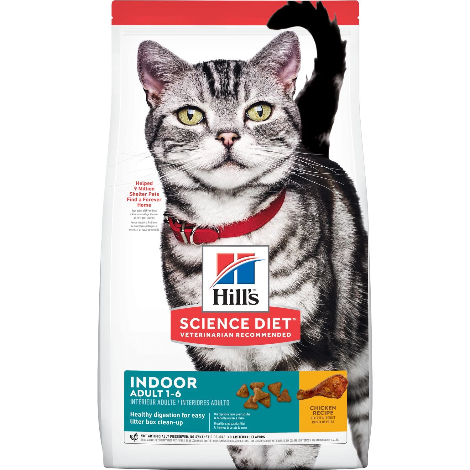 extra-large dog bath tub-Hill's Science Diet Adult Indoor Dry Cat Food, Chicken Recipe (3.5 lb)