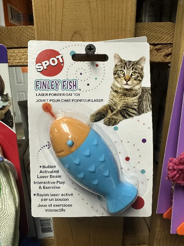 soft chew dog calming treats-Spot Cat Toy, Finley Fish Laser