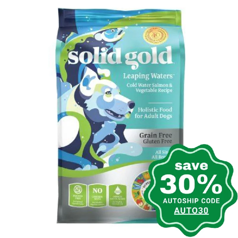 hamster climbing and playset-Solid Gold - Grain Free Dry Dog Food - Adult - Leaping Waters with Salmon - 4LB