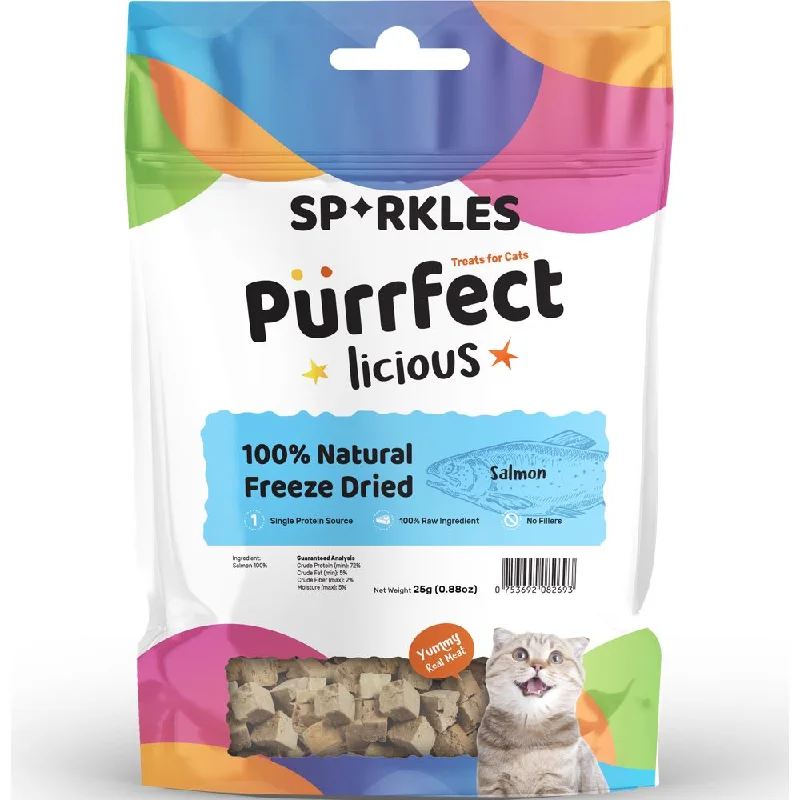 （200个已完成，继续生成剩余的200个）3 FOR $8.80: Sparkles Purrfectlicious 100% Natural Freeze Dried Salmon Grain-Free Cat Treats 25g