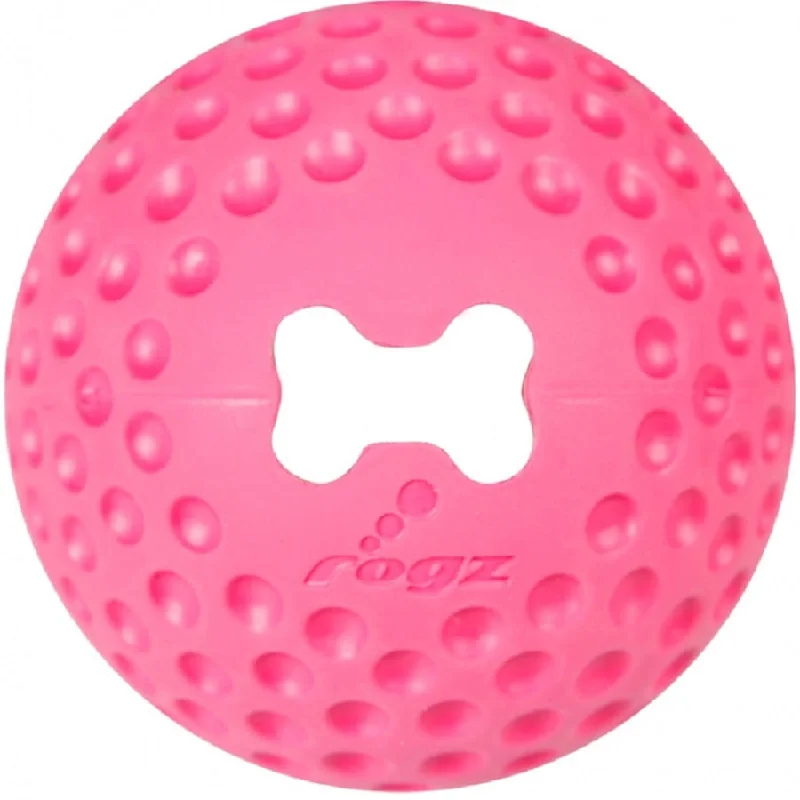 extra-large dog food bowl-Rogz Gumz Ball Pink