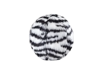 lightweight cat carrier with ventilation-Zebra Ball (Squeakerless) Dog Toy