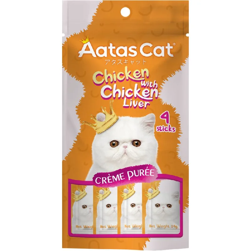 soft fleece pet blanket-4 FOR $12: Aatas Cat Creme Puree Chicken With Chicken Liver Grain-Free Liquid Cat Treats 56g