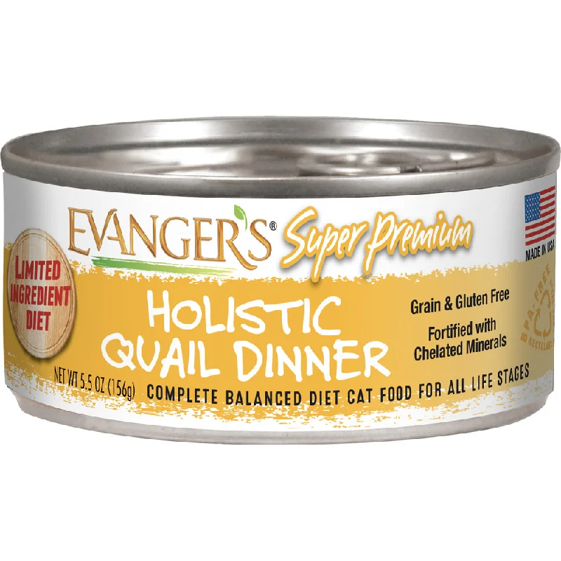 interactive smart pet camera-Evangers Super Premium Holistic Quail Dinner Canned Cat Food