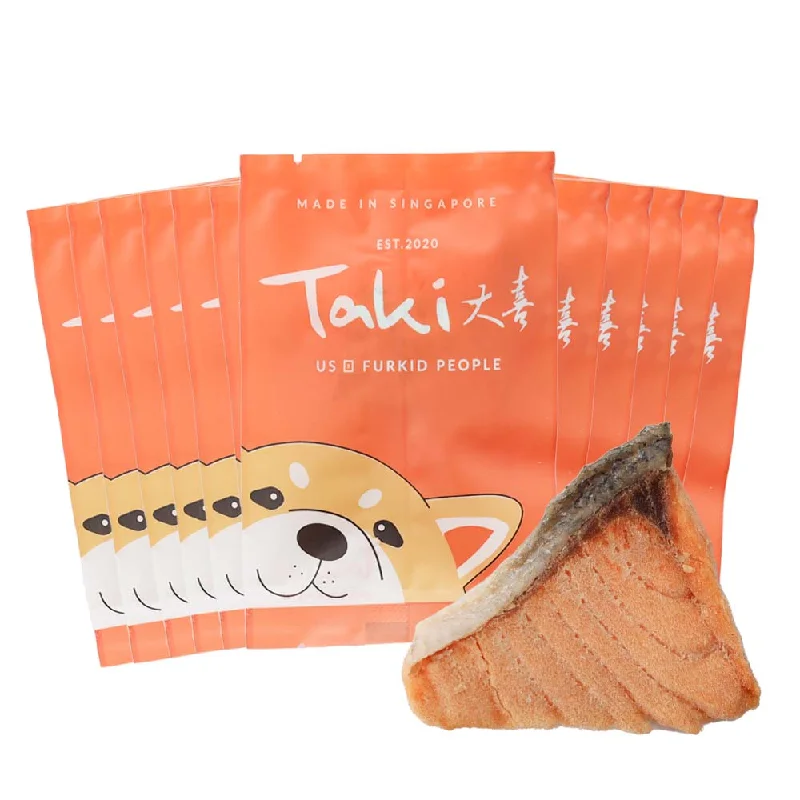 natural catnip dental chews-Taki Salmon Fillet Grain-Free Freeze-Dried Treats For Cats & Dogs (12 Packets) 90g