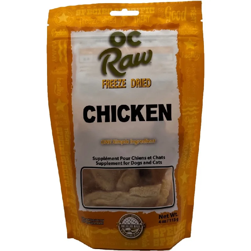 waterproof dog cooling vest-OC Raw Chicken Grain-Free Freeze-Dried Raw Treats For Cats & Dogs 4oz