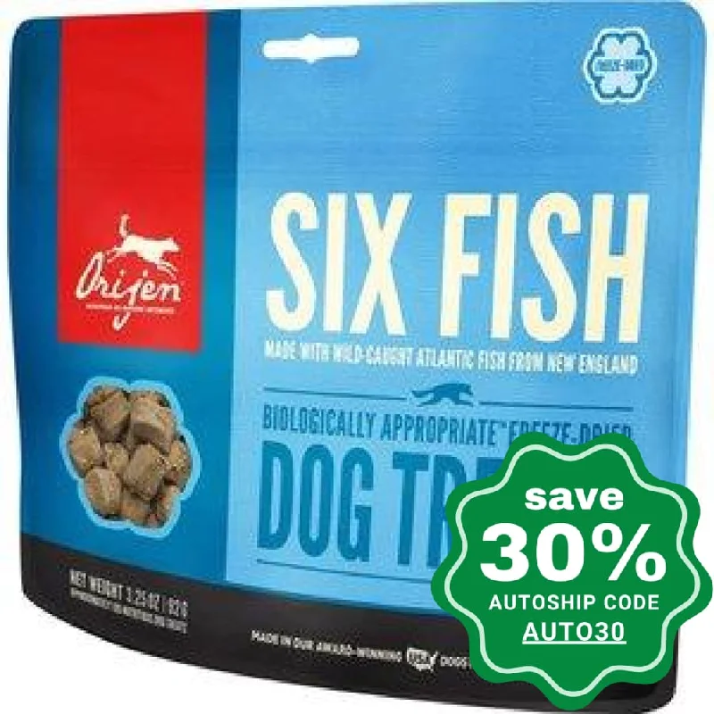 all-season dog hoodie-Orijen - 6 Fish Freeze Dried Dog Treat - 42.5G