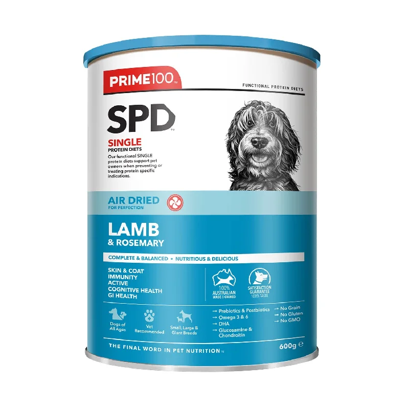 pet-safe disinfecting spray-Prime100 SPD Air Dried Lamb & Rosemary Adult Dry Dog Food