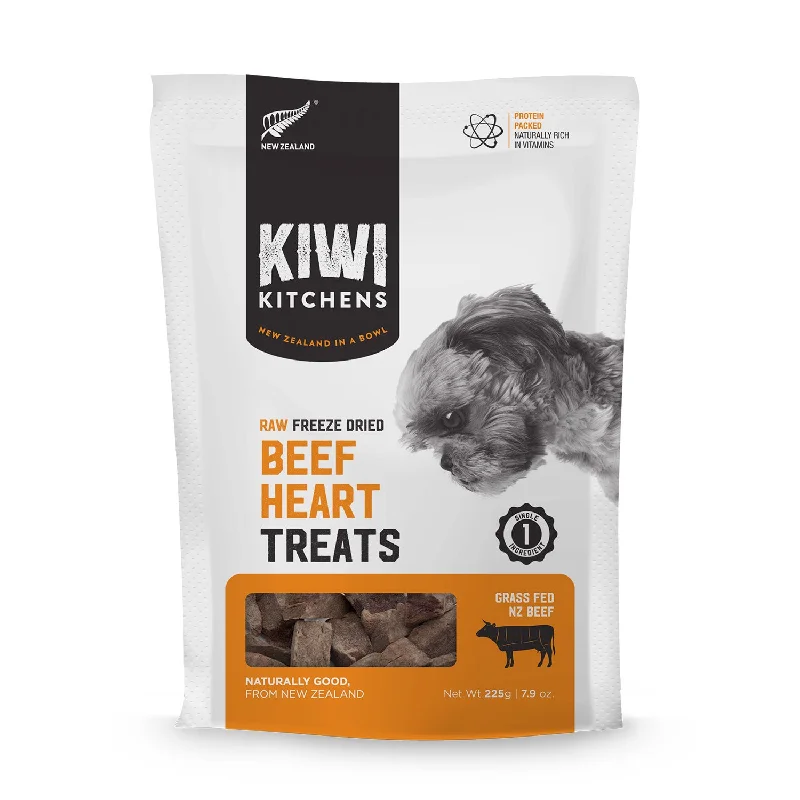 cat-friendly soft fleece blanket-Kiwi Kitchens Raw Freeze Dried Beef Heart Dog Treats