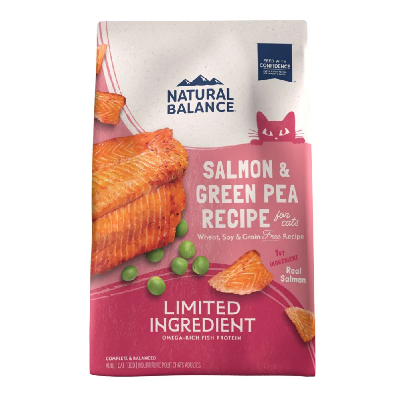 interactive rabbit toy-Natural Balance Limited Ingredient Grain Free Salmon & Green Pea Recipe Dry Cat Food