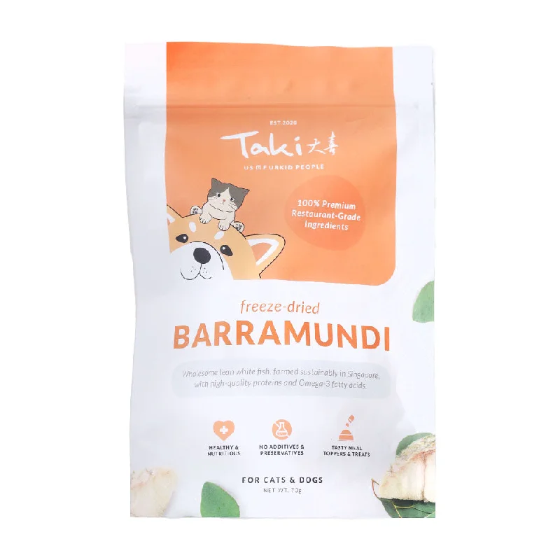 large dog swimming pool-Taki Barramundi Fish Grain-Free Freeze-Dried Treats For Cats & Dogs 70g