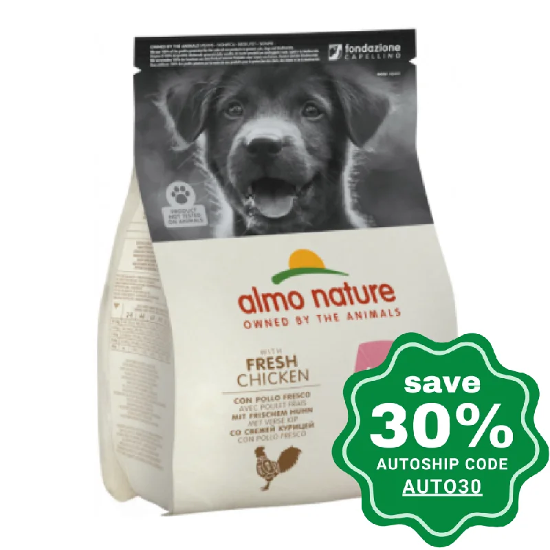 anti-skid pet feeding mat-Almo Nature - Dry Food for Medium/Large Puppies - Holistic - Chicken - 2KG (min. 3 packs)